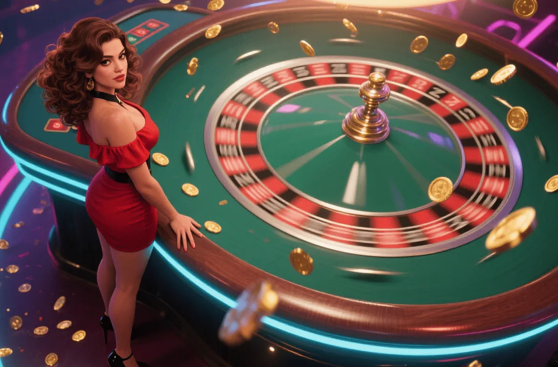 Roleta girando em rodada decisiva